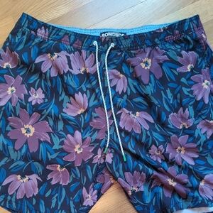 Bonobos Men's Swim Trunks - Purple and Blue Floral